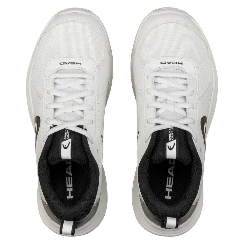 Juniors Sprint Court 4.0 Tennis Shoes White and Black - Bell Racket Store