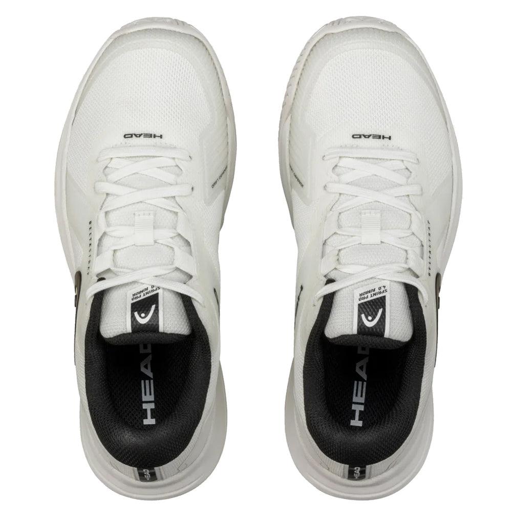Juniors Sprint Pro 4.0 Tennis Shoes White and Black - Bell Racket Store