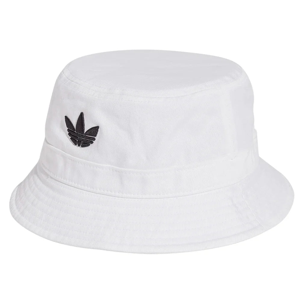 Large Adicolor Trefoil Bucket Hat White - Bell Racket Store