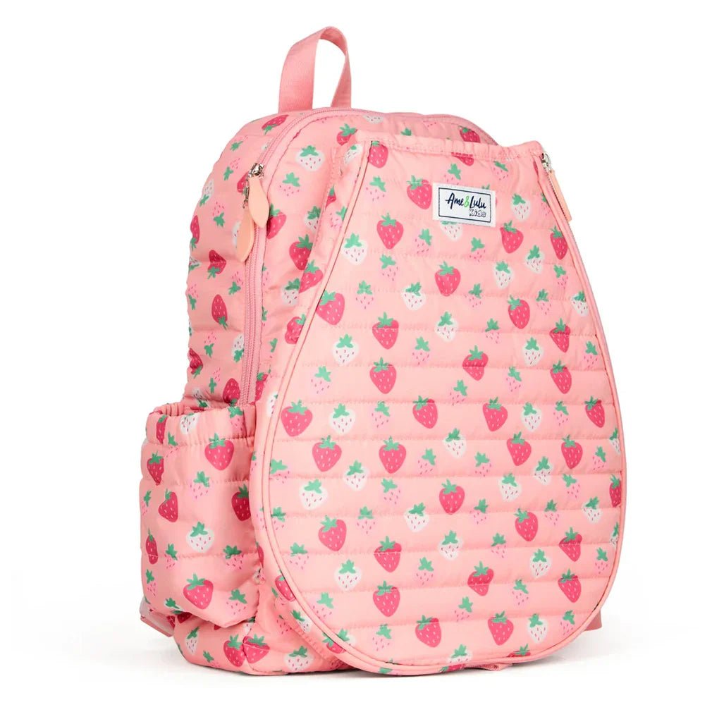 Little Love Tennis Backpack Strawberry Puffer - Bell Racket Store