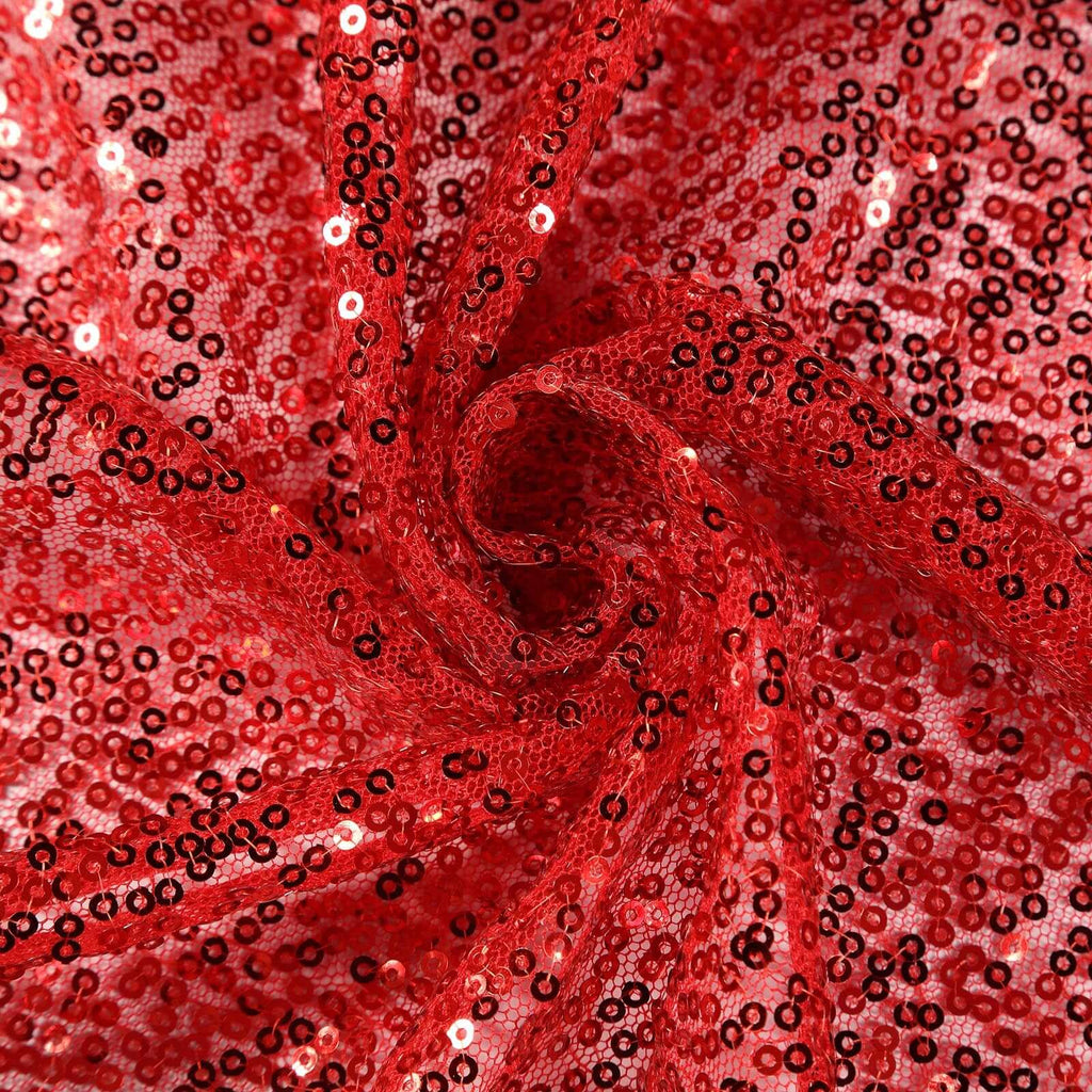 Sequin 12"x108" Table Runner Red - Glittering Design