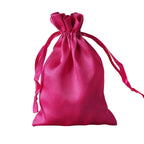 12 Pack 4"x6" Fuchsia Satin Drawstring Wedding Party Favor Gift Bags