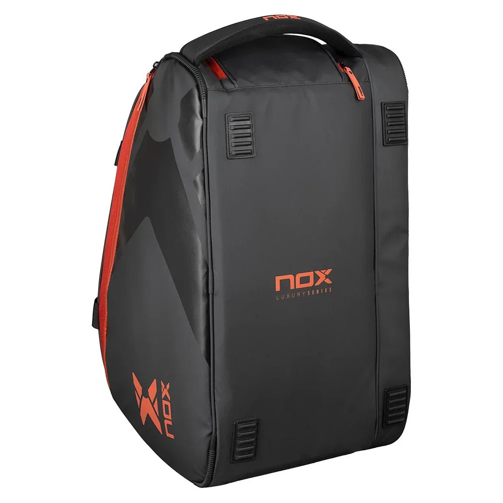 Luxury Open Series Padel Bag Black and Red - Bell Racket Store