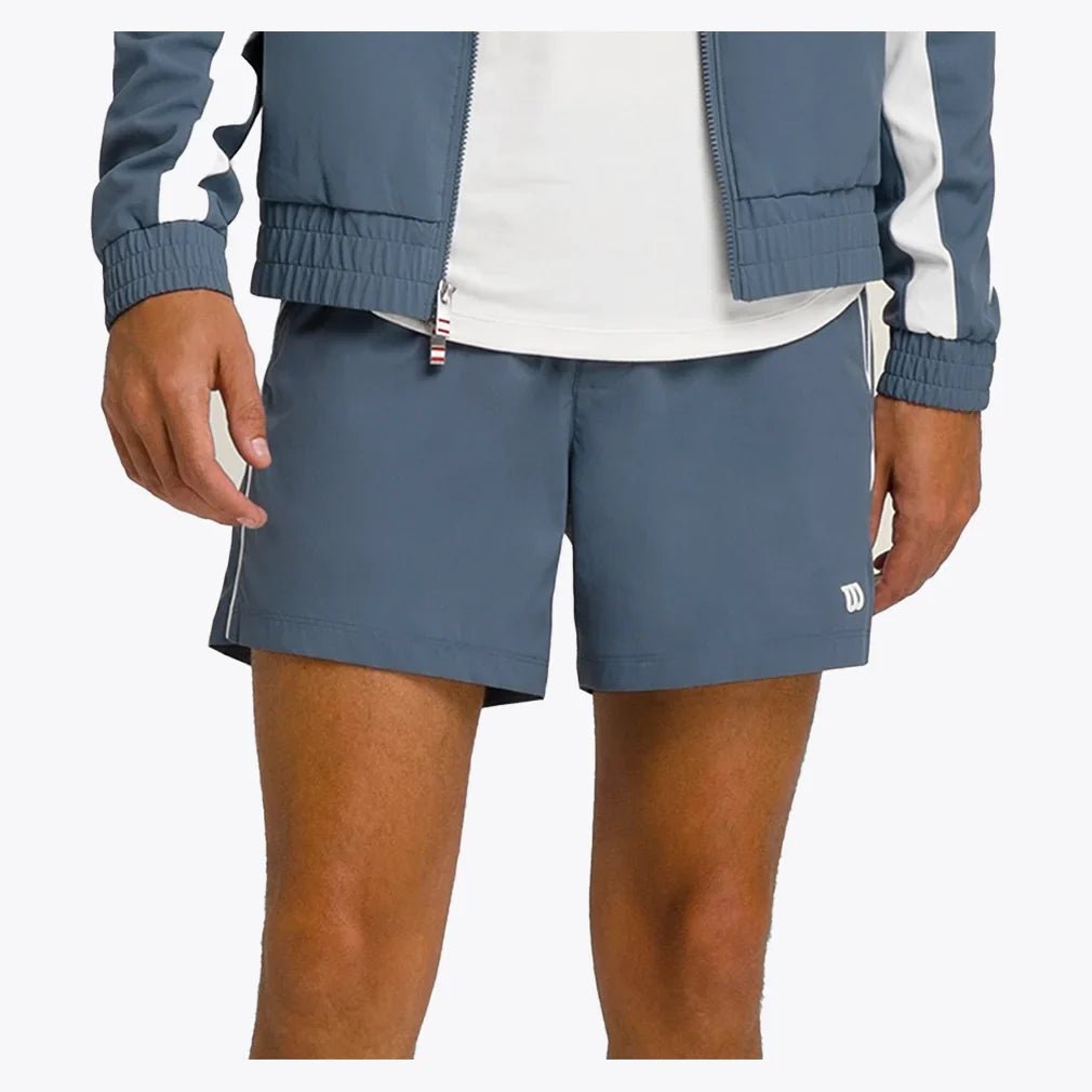 Men's 6 inch Unlined Volley Tennis Shorts Slate Blue - Bell Racket Store