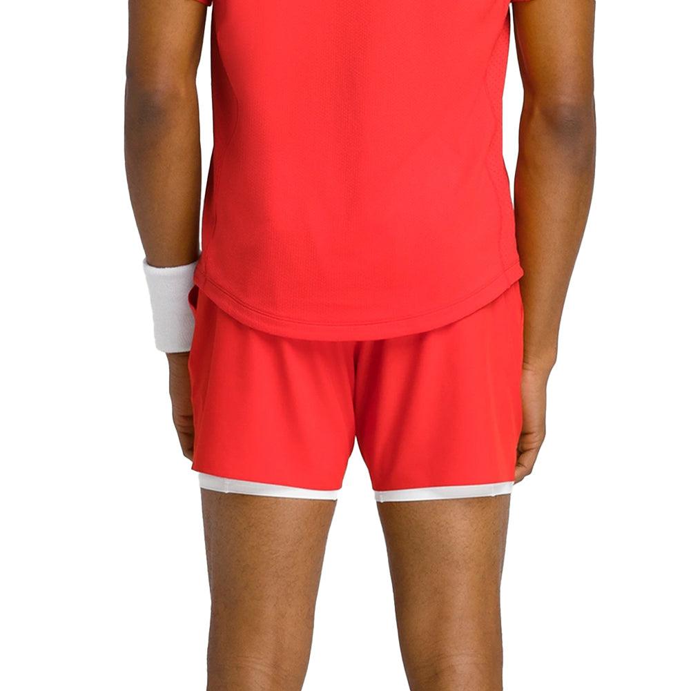 Men's 7 inch Unlined Tournament V2 Tennis Short Infrared - Bell Racket Store