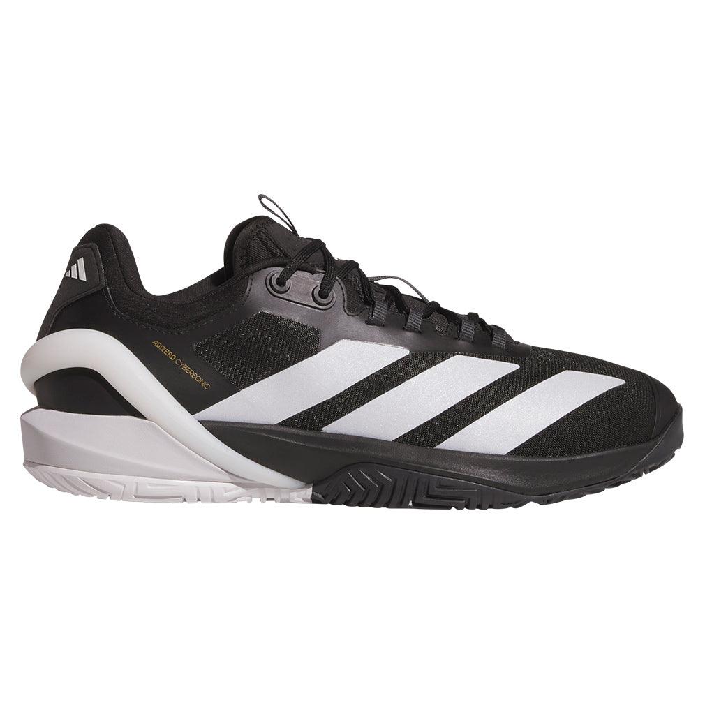 Men's Adizero Cybersonic 2 Tennis Shoes Core Black and Carbon - Bell Racket Store