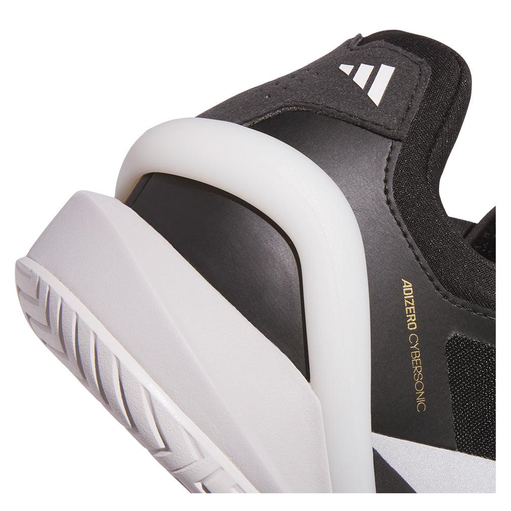 Men's Adizero Cybersonic 2 Tennis Shoes Core Black and Carbon - Bell Racket Store