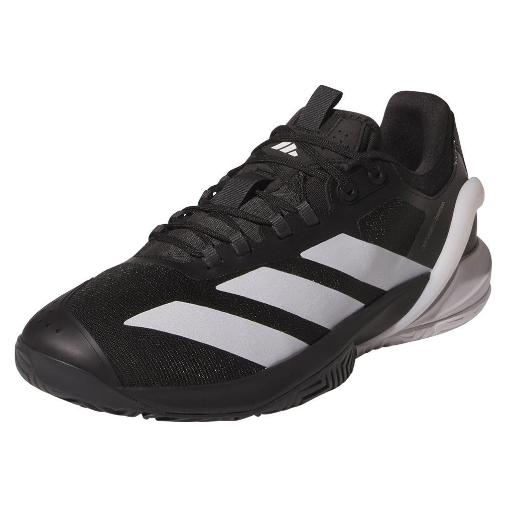 Men's Adizero Cybersonic 2 Tennis Shoes Core Black and Carbon - Bell Racket Store