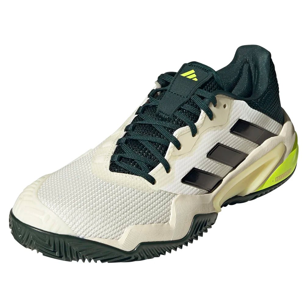 Men's Barricade 13 Clay Tennis Shoes Off White and Core Black - Bell Racket Store