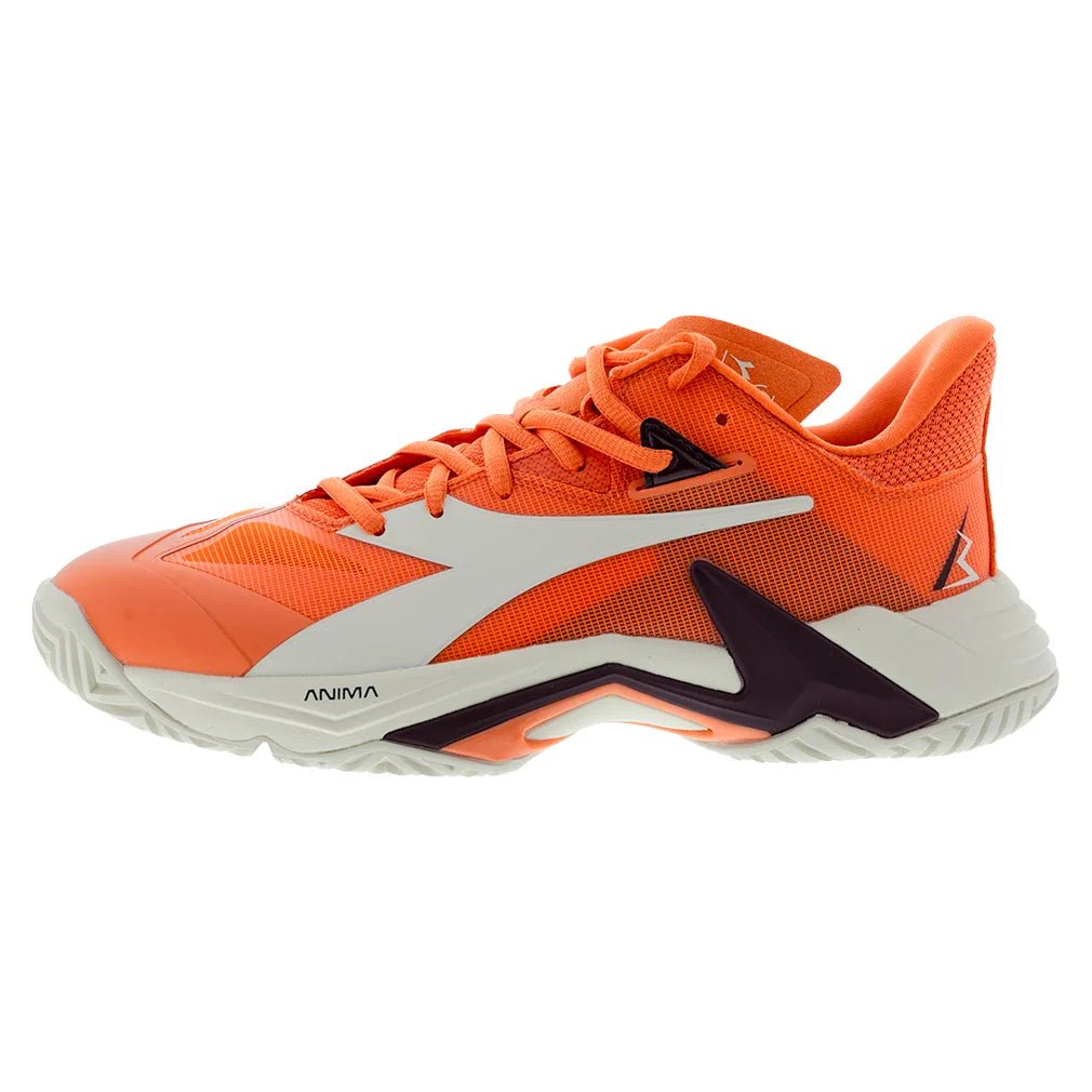 Men's B.Icon 3 AG Tennis Shoes Nasturtium and Whisper White - Bell Racket Store