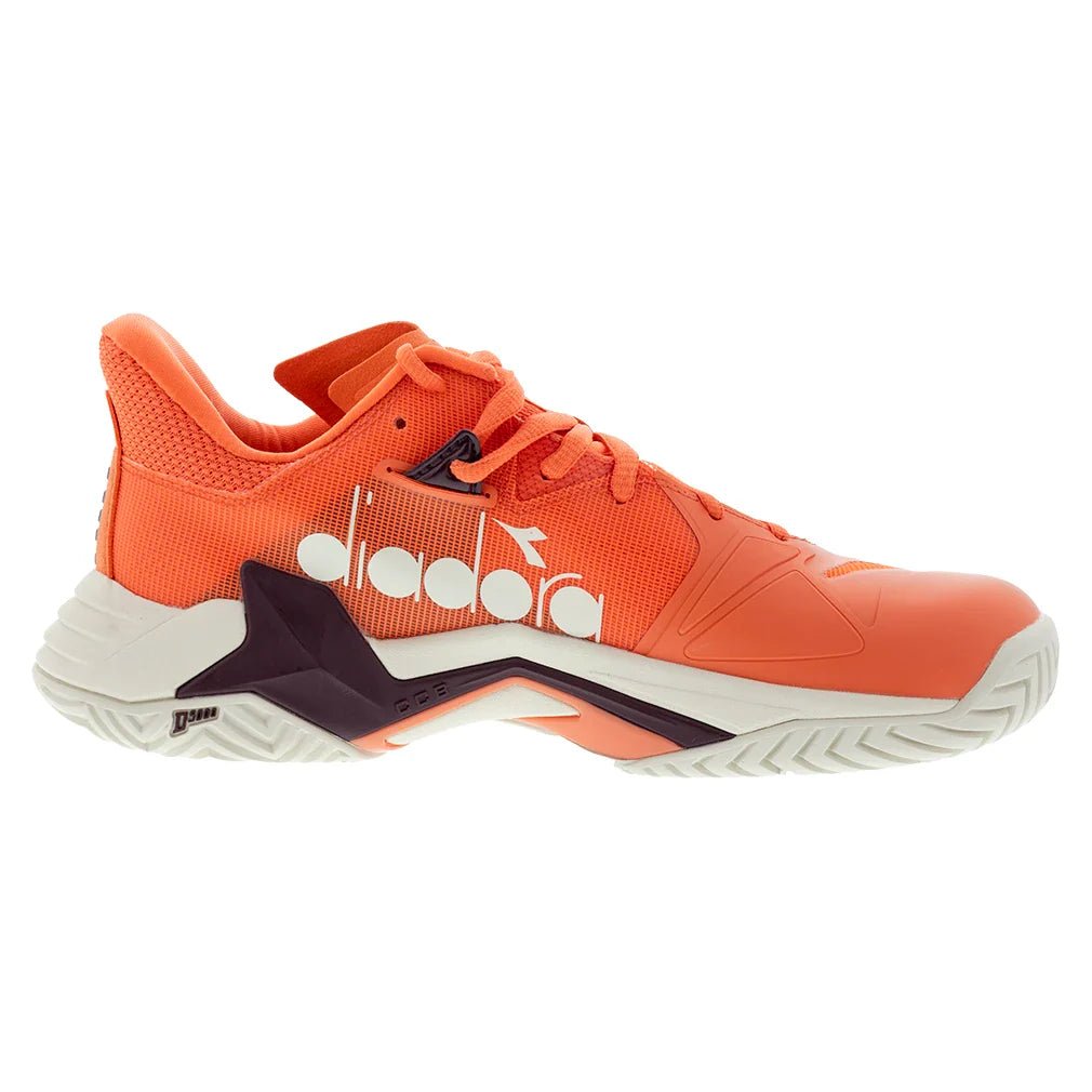 Men's B.Icon 3 AG Tennis Shoes Nasturtium and Whisper White - Bell Racket Store