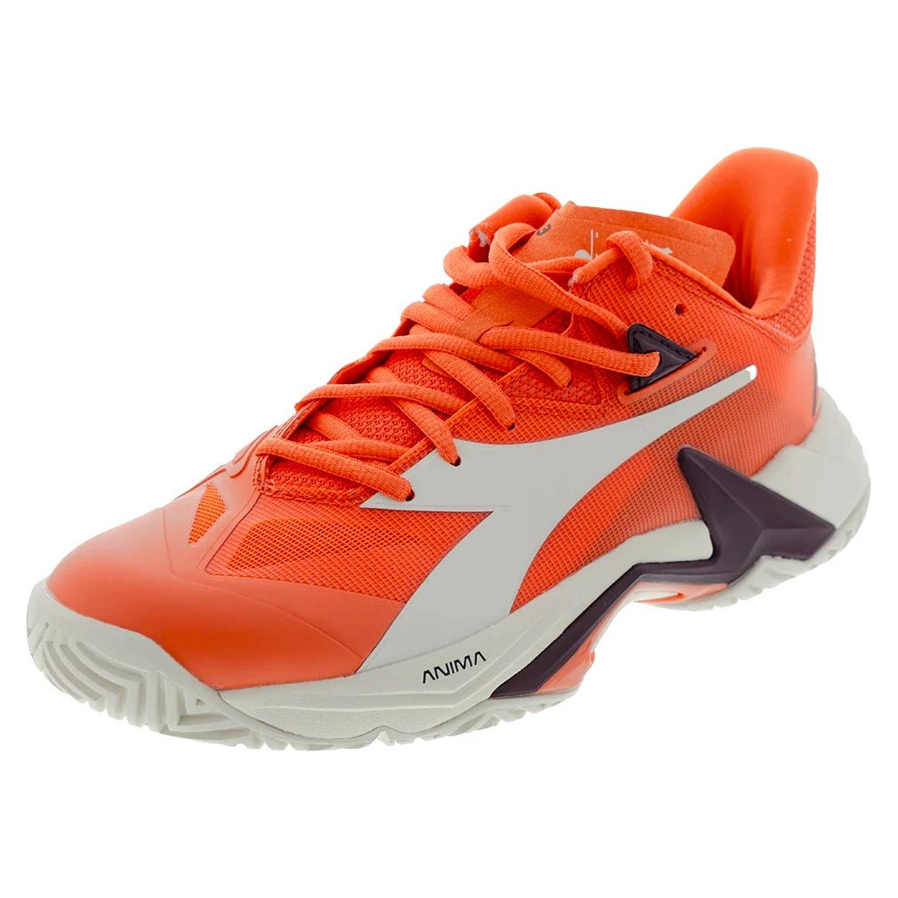 Men's B.Icon 3 AG Tennis Shoes Nasturtium and Whisper White - Bell Racket Store