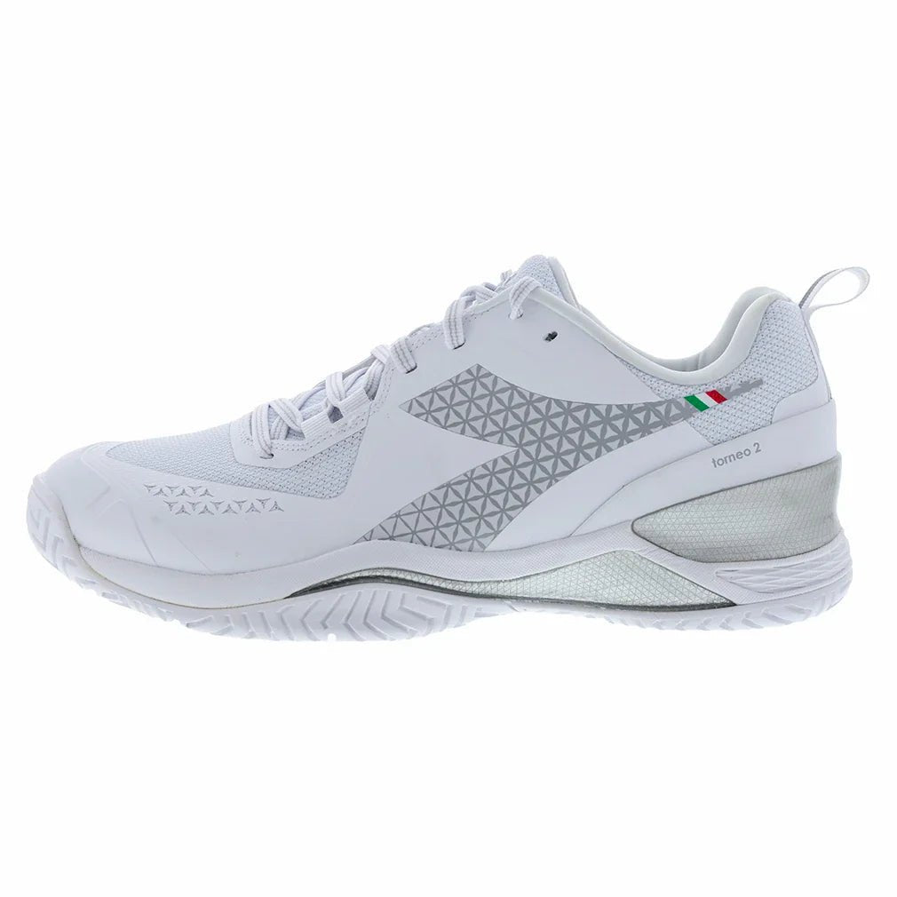 Men's Blushield Torneo 2 AG Tennis Shoes White - Bell Racket Store