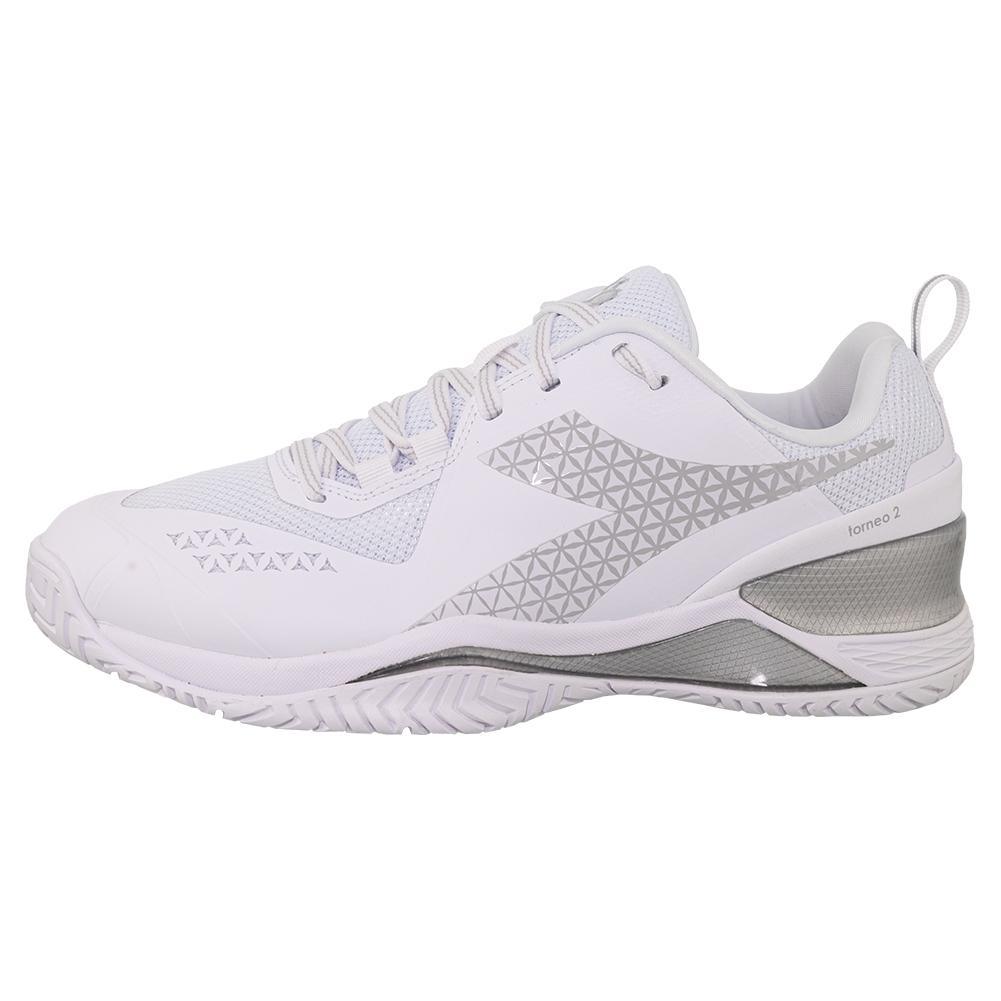 Men's Blushield Torneo 2 AG Wide Tennis Shoes White - Bell Racket Store