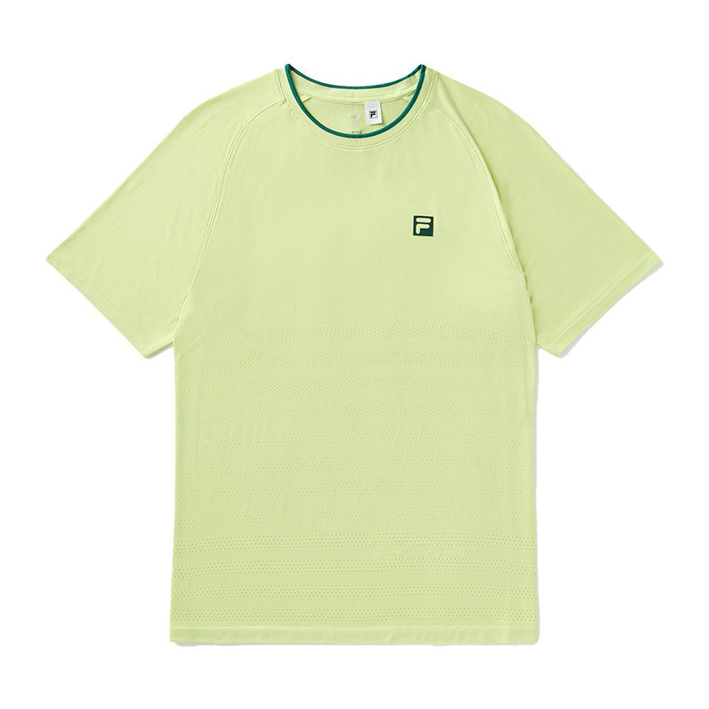 Men's Center Court Ace Seamless Tennis Crew Shadow Lime and Rainforest - Bell Racket Store