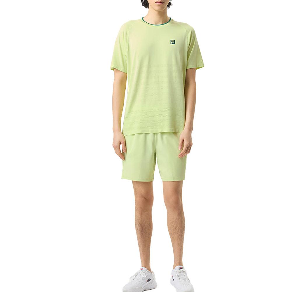 Men's Center Court Ace Seamless Tennis Crew Shadow Lime and Rainforest - Bell Racket Store