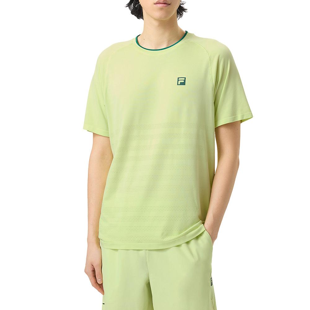 Men's Center Court Ace Seamless Tennis Crew Shadow Lime and Rainforest - Bell Racket Store