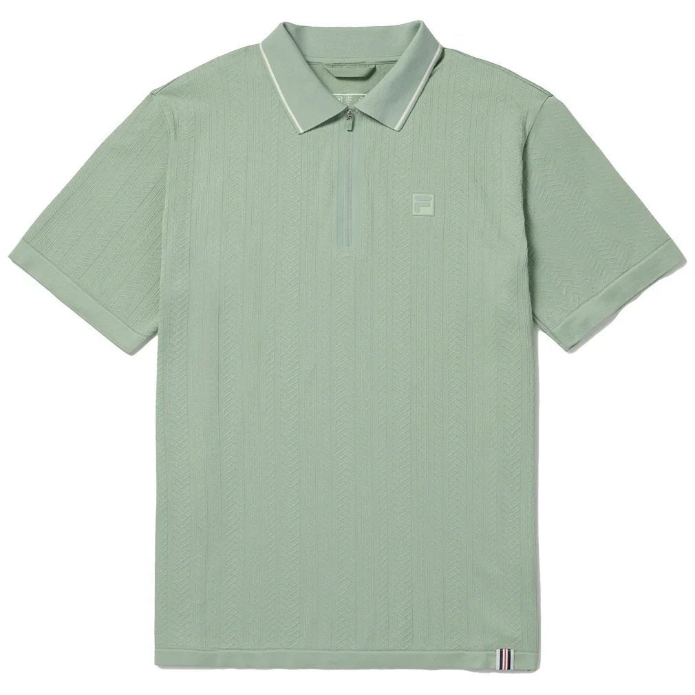 Men's Challenger Cable Zip Tennis Polo - Bell Racket Store