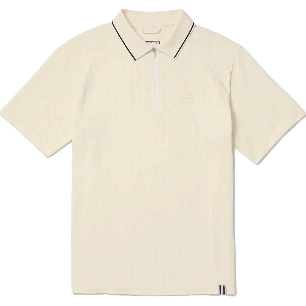 Men's Challenger Cable Zip Tennis Polo - Bell Racket Store