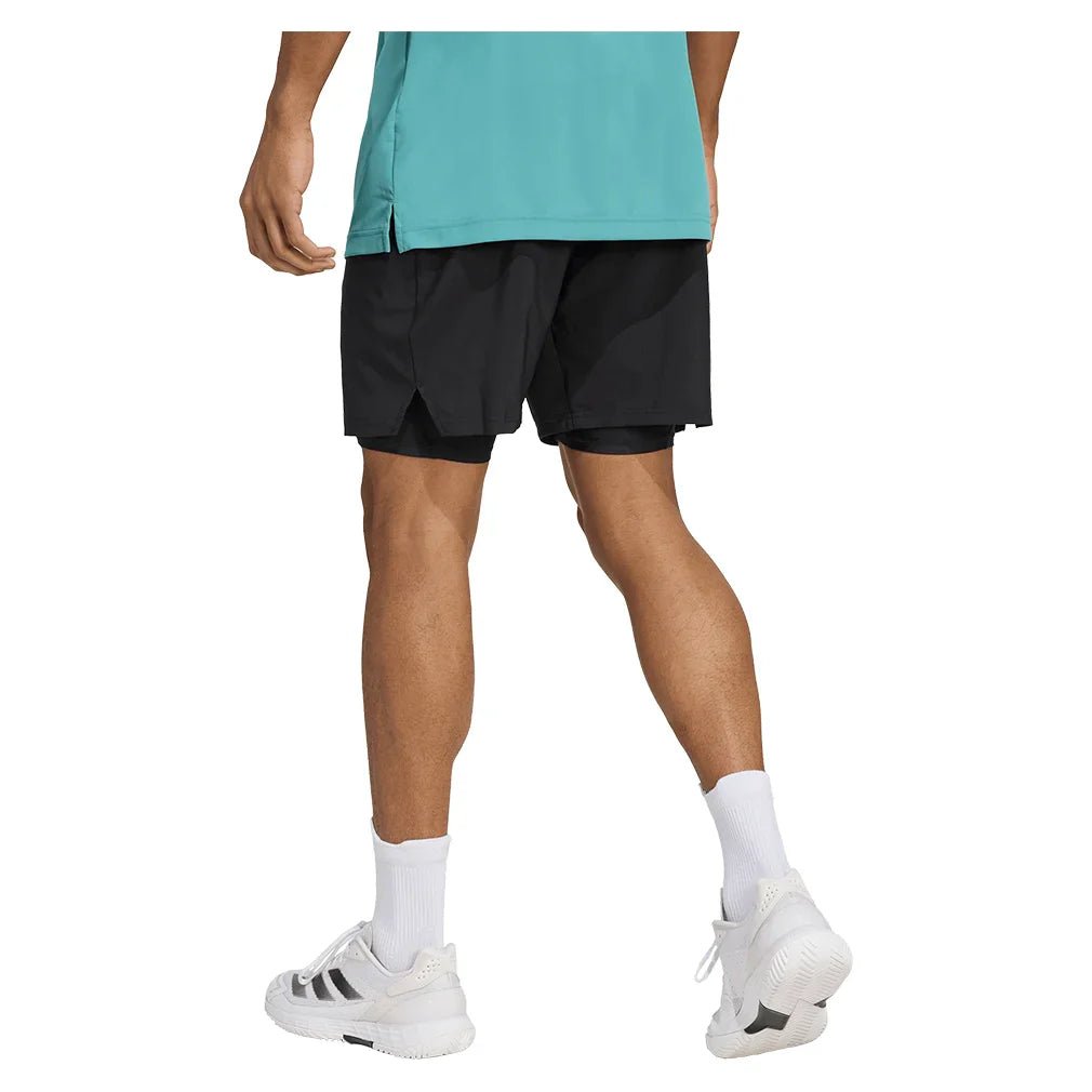 Men's Club 2in1 7 Inch Tennis Short Black - Bell Racket Store
