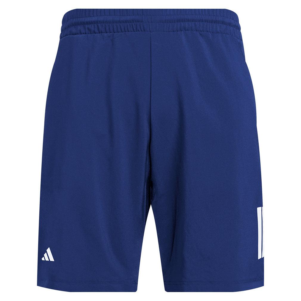 Men's Club 3 Stripe 9 inch Tennis Short Dark Blue - Bell Racket Store