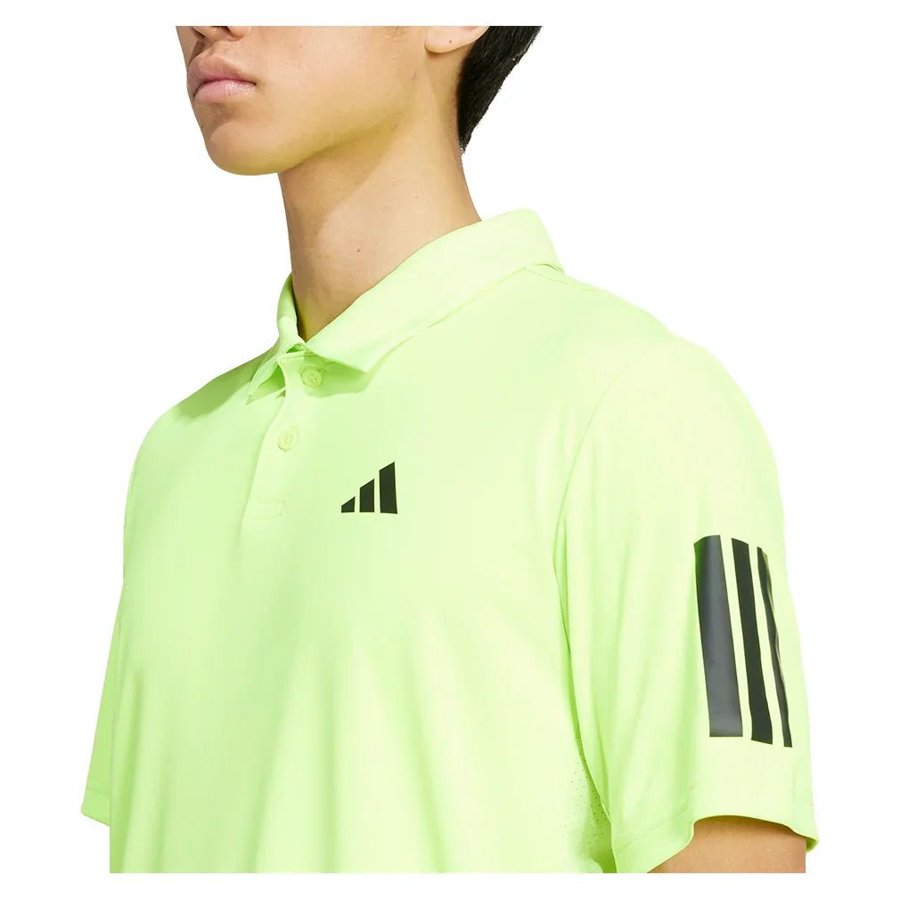 Men's Club 3 Stripe Tennis Polo Lucid Lemon - Bell Racket Store