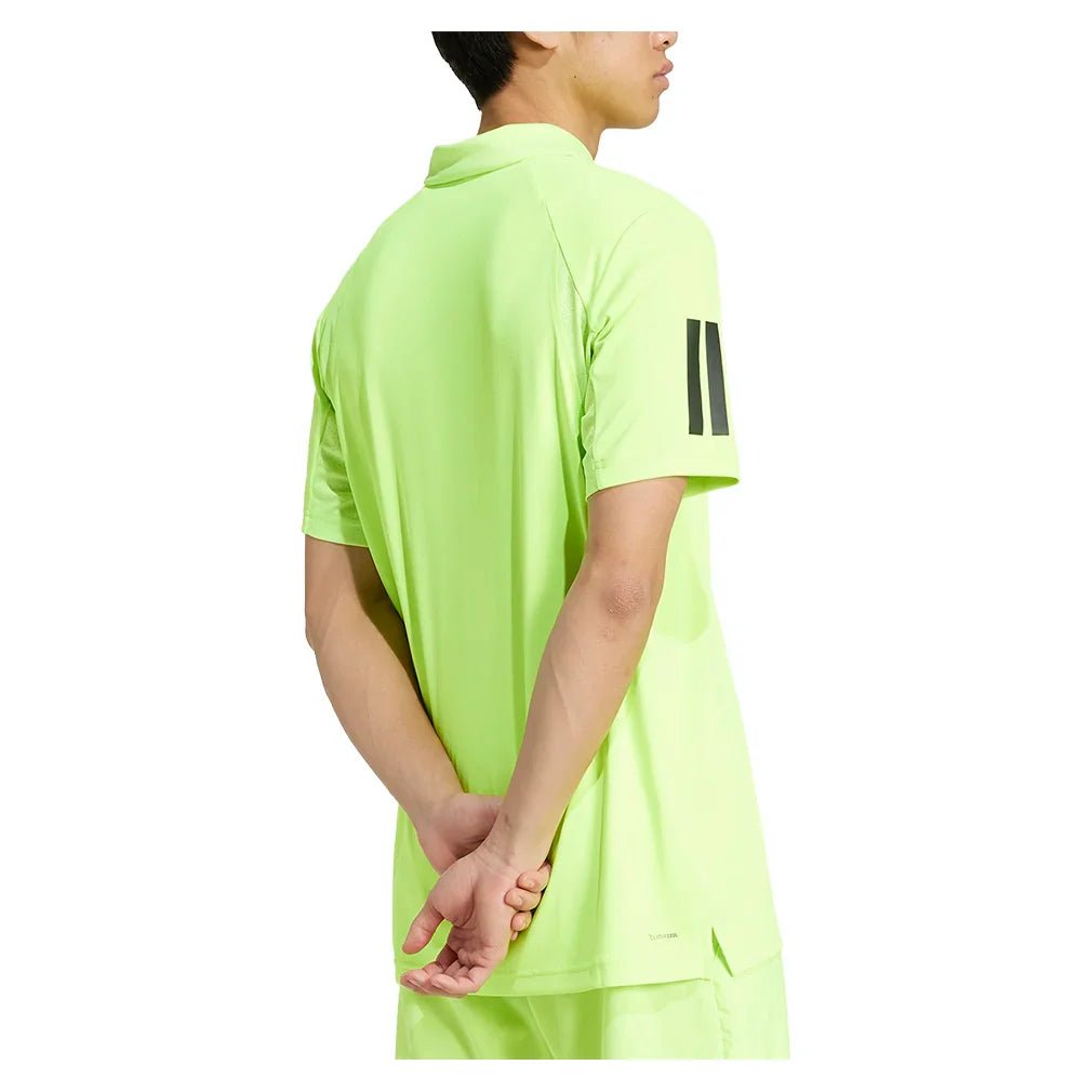 Men's Club 3 Stripe Tennis Polo Lucid Lemon - Bell Racket Store