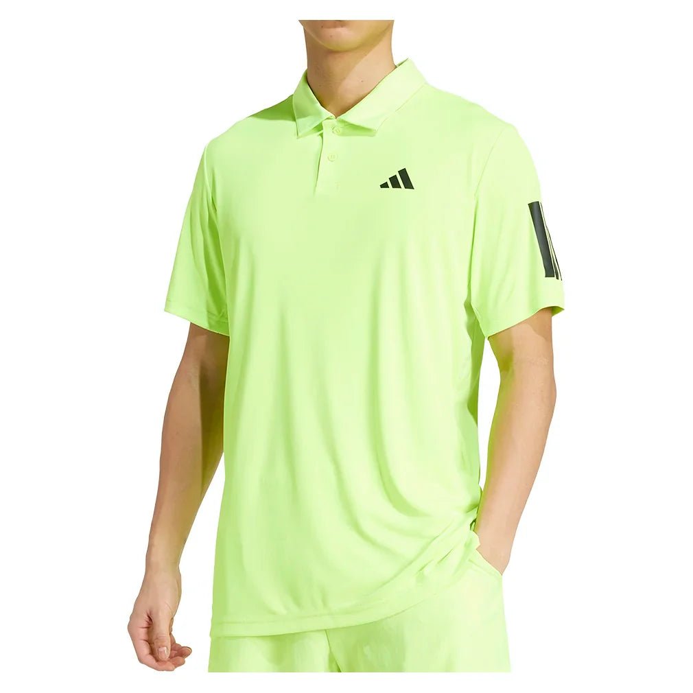 Men's Club 3 Stripe Tennis Polo Lucid Lemon - Bell Racket Store