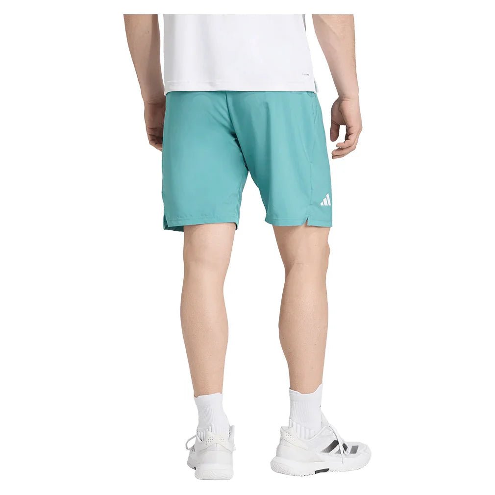 Men's Club 3 Stripes 9 Inch Tennis Short Powder Teal - Bell Racket Store