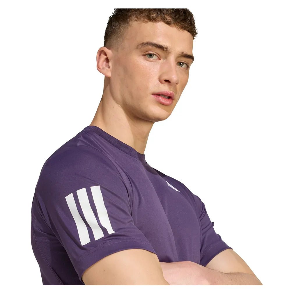 Men's Club 3 Stripes Tennis Top Aurora Plum - Bell Racket Store