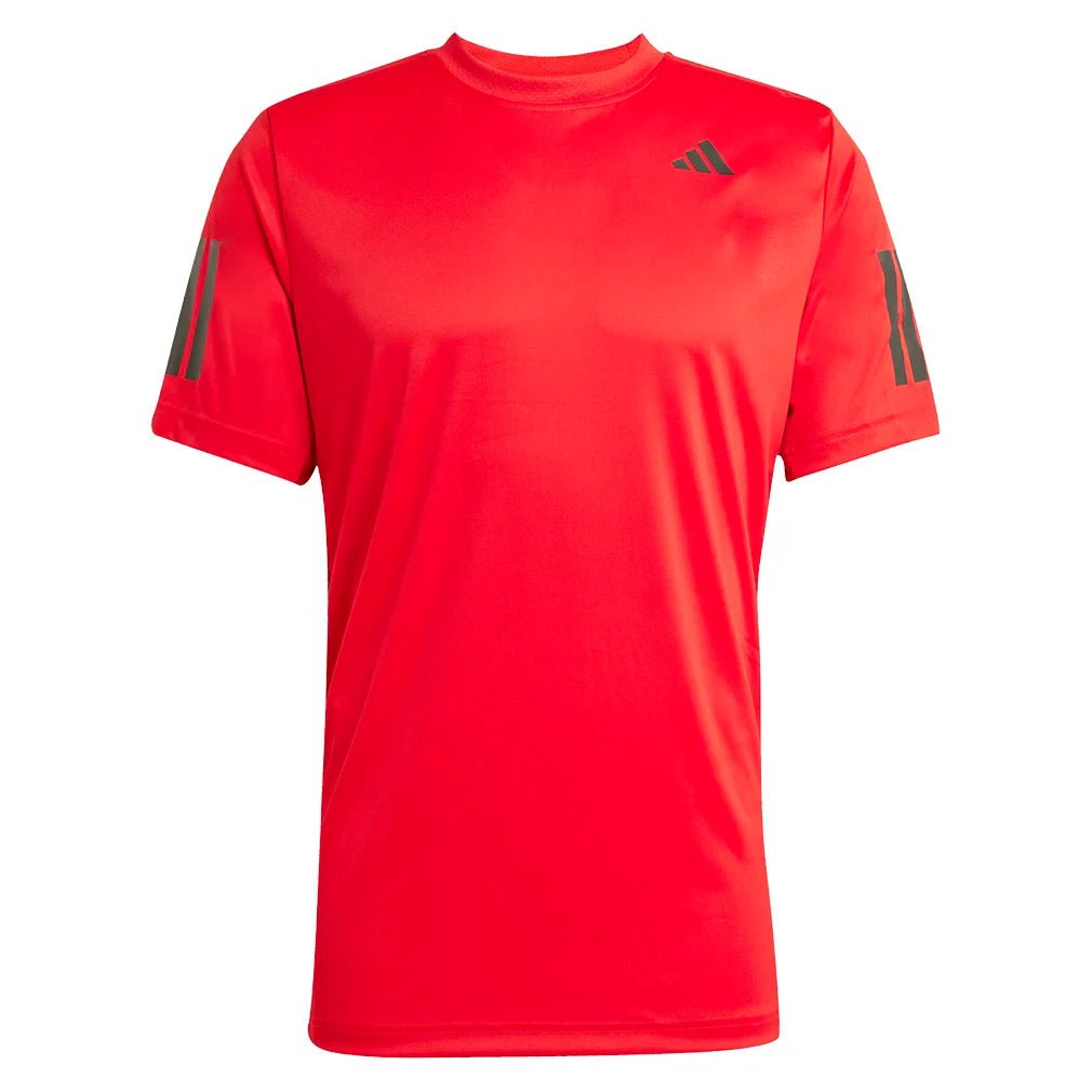Men's Club 3 Stripes Tennis Top Better Scarlet - Bell Racket Store