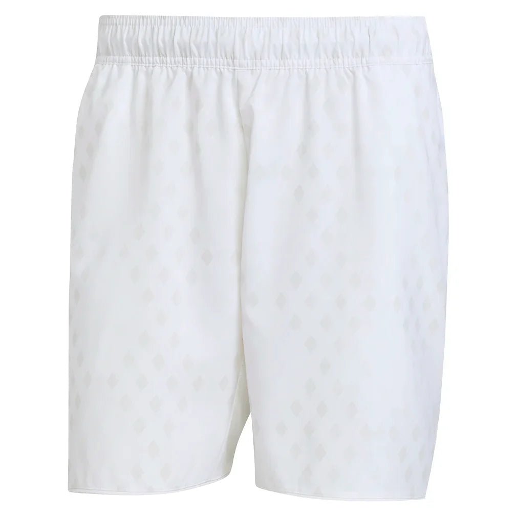 Men's Club Graphic 7 Inch Tennis Short White and Dash Grey - Bell Racket Store