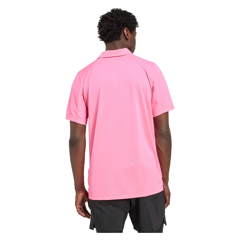 Men's Club Tennis Polo Lucid Pink - Bell Racket Store
