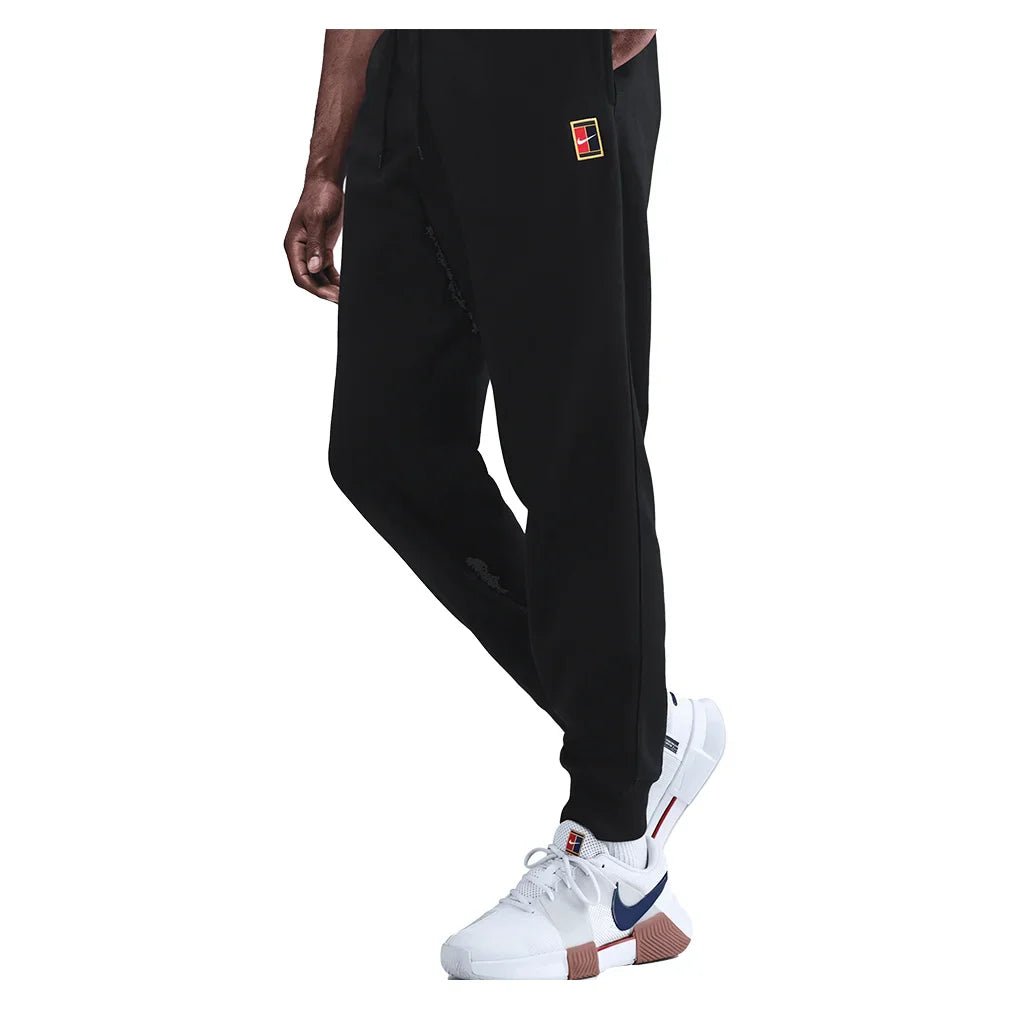 Men's Court Dri - FIT Heritage Fleece Tennis Jogger Pant Black - Bell Racket Store