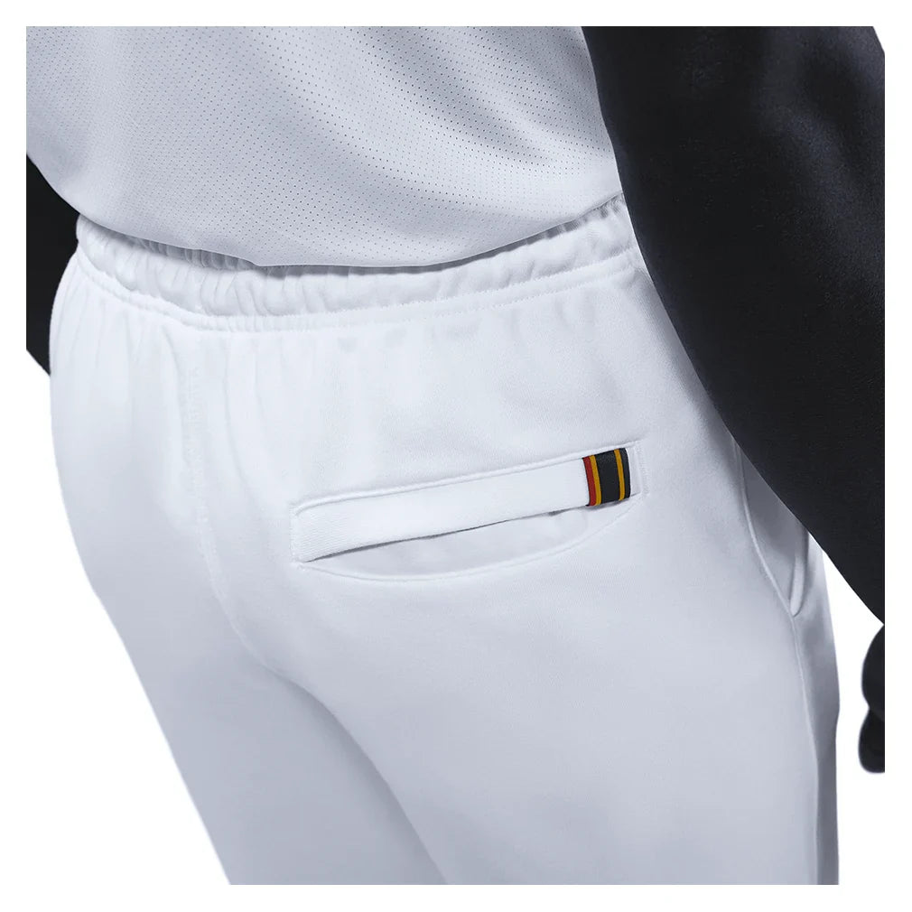 Men's Court Dri - FIT Heritage Fleece Tennis Jogger Pant White - Bell Racket Store