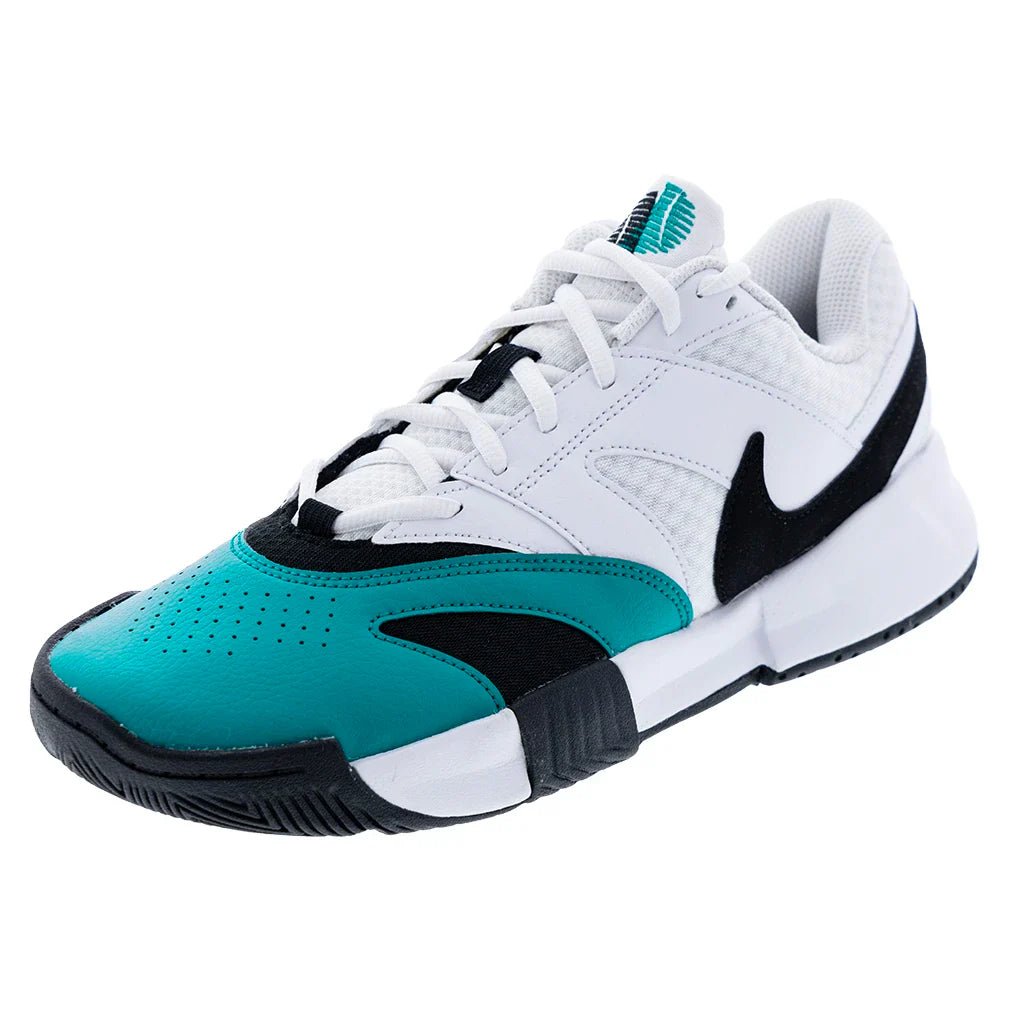 Men's Court Lite 4 Tennis Shoes White and Black - Bell Racket Store