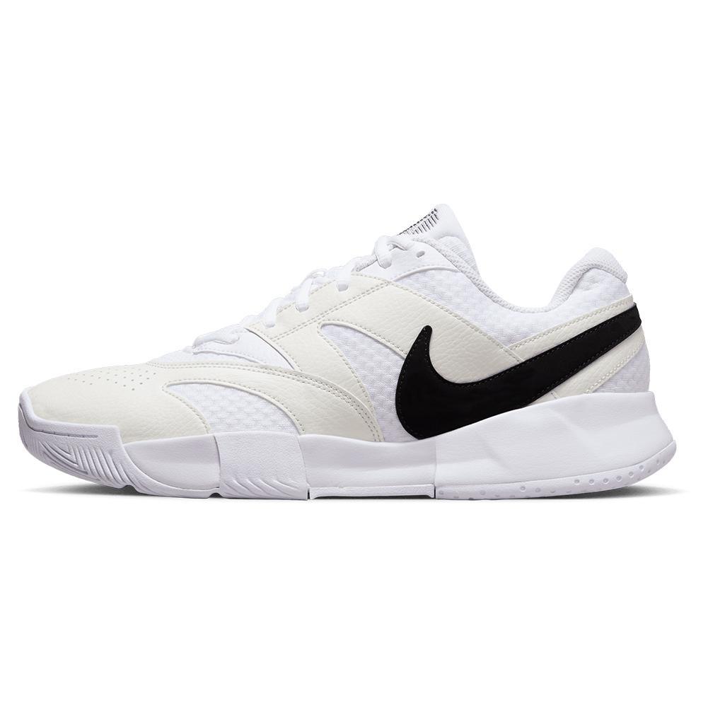 Men's Court Lite 4 Tennis Shoes White and Black - Bell Racket Store