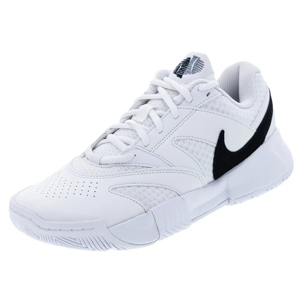Men's Court Lite 4 Tennis Shoes White and Black - Bell Racket Store