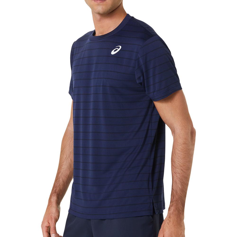 Men's Court Stripe Short Sleeve Tennis Top - Bell Racket Store