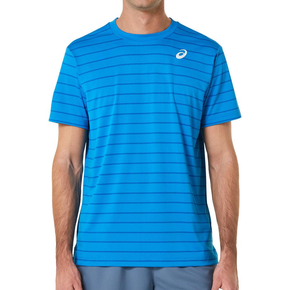 Men's Court Stripe Short Sleeve Tennis Top - Bell Racket Store