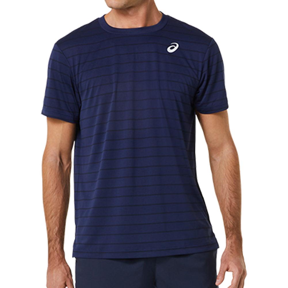 Men's Court Stripe Short Sleeve Tennis Top - Bell Racket Store