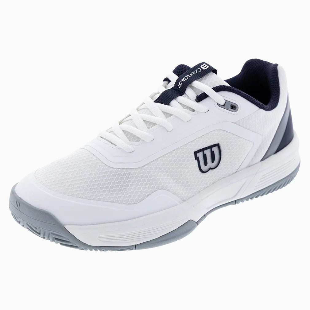 Men's CourtGlide Tennis Shoes White and Navy Blazer - Bell Racket Store