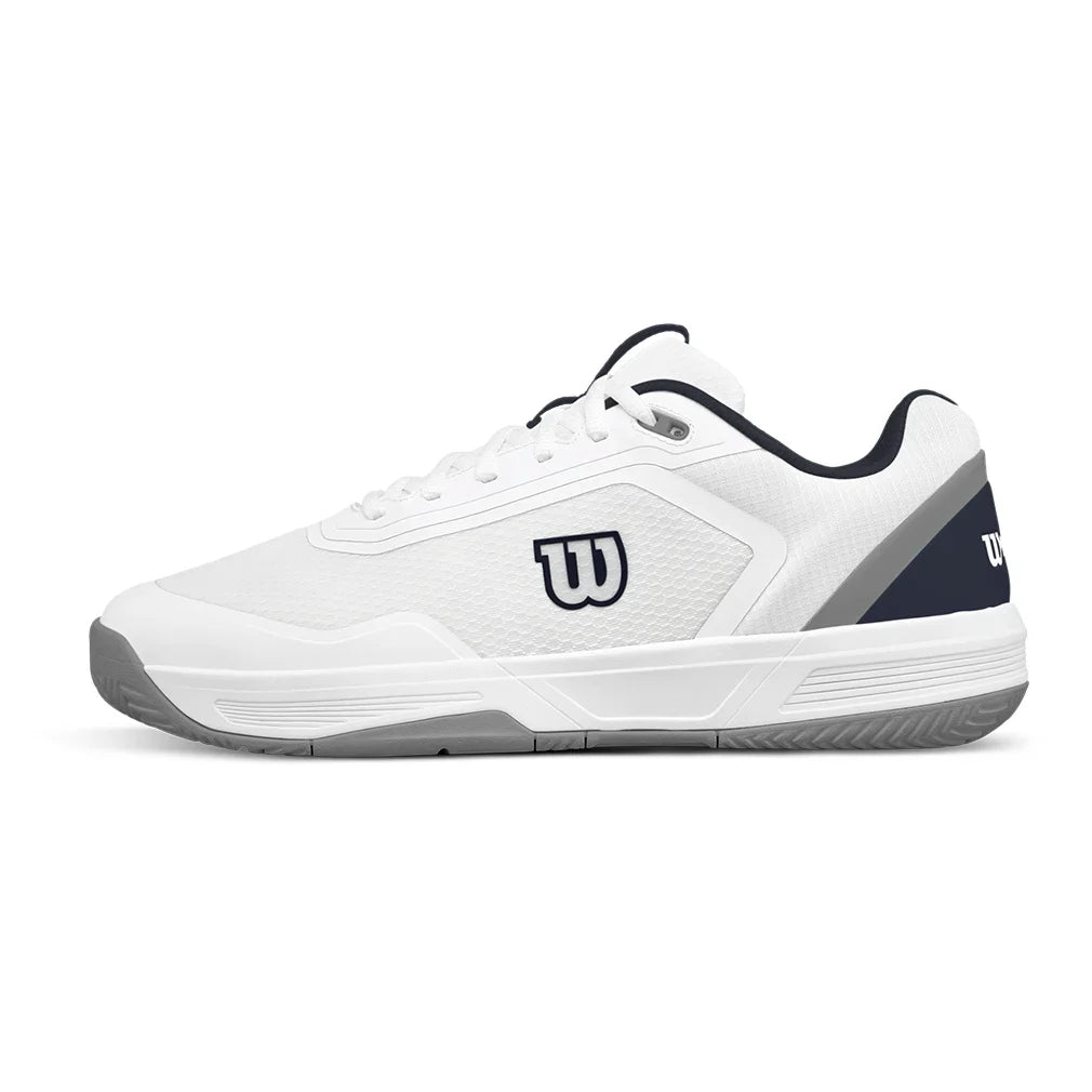 Men's CourtGlide Tennis Shoes White and Navy Blazer - Bell Racket Store