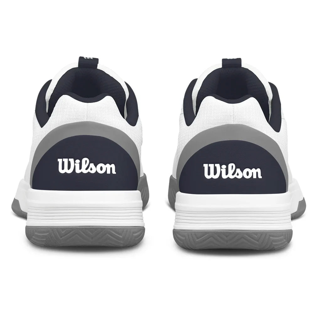 Men's CourtGlide Tennis Shoes White and Navy Blazer - Bell Racket Store