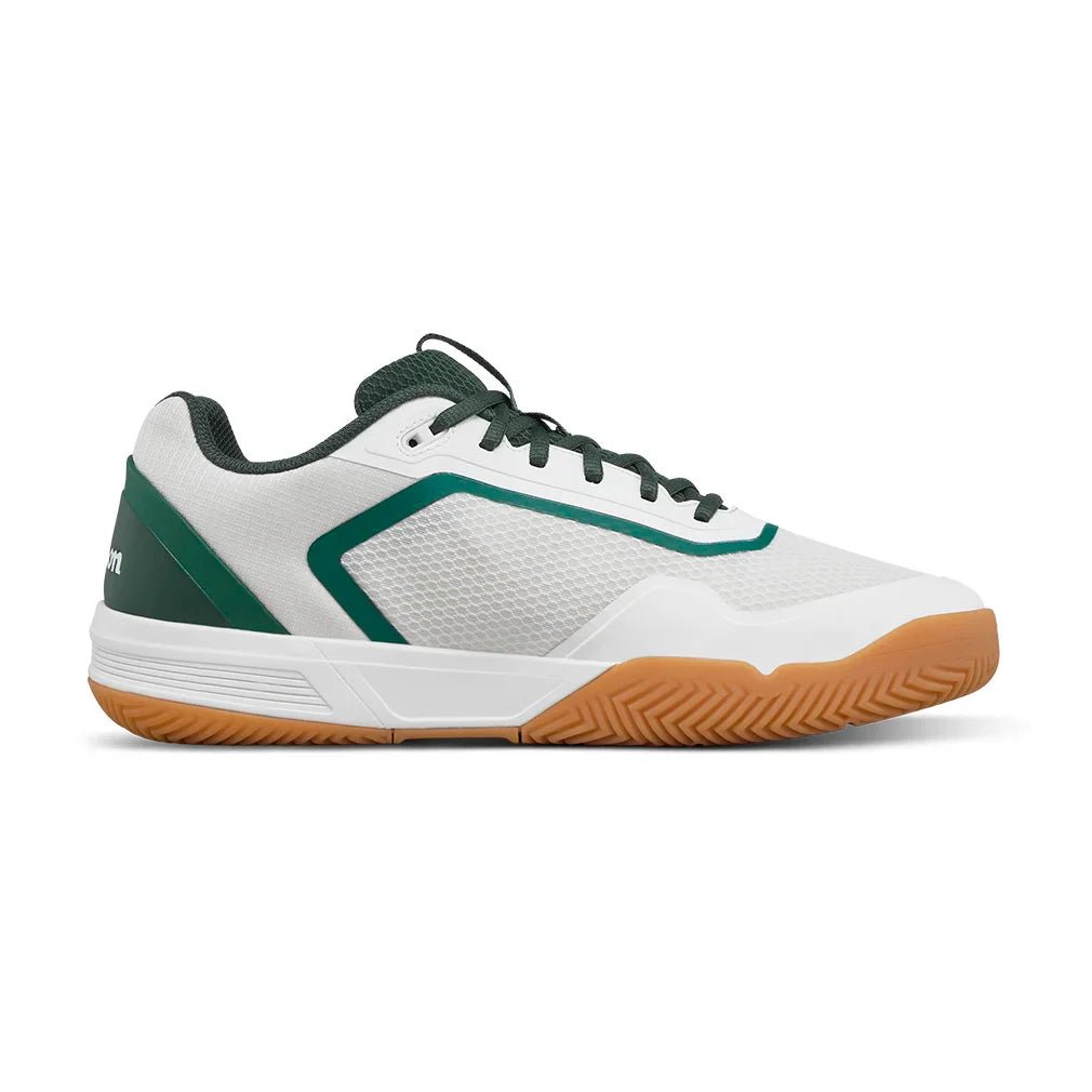 Men's CourtGlide Tennis Shoes White and Sycamore - Bell Racket Store