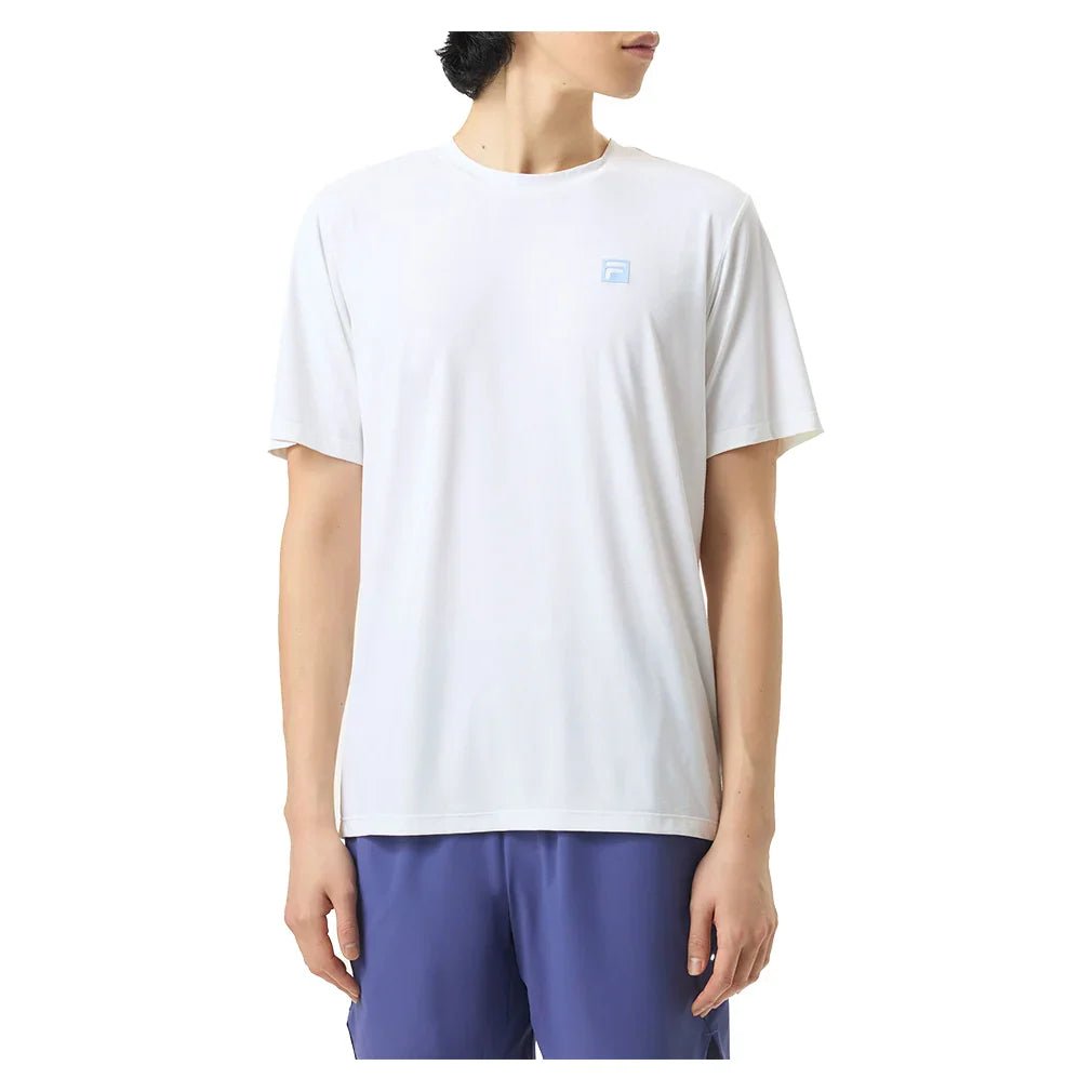 Men's Cross Court Challenger Mesh Tennis Top White - Bell Racket Store