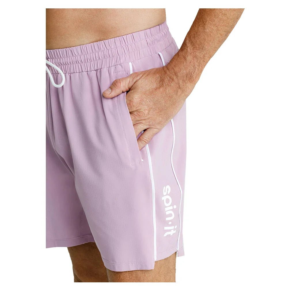 Men's David 7 Inch Pickelball Shorts Lavender Mist - Bell Racket Store