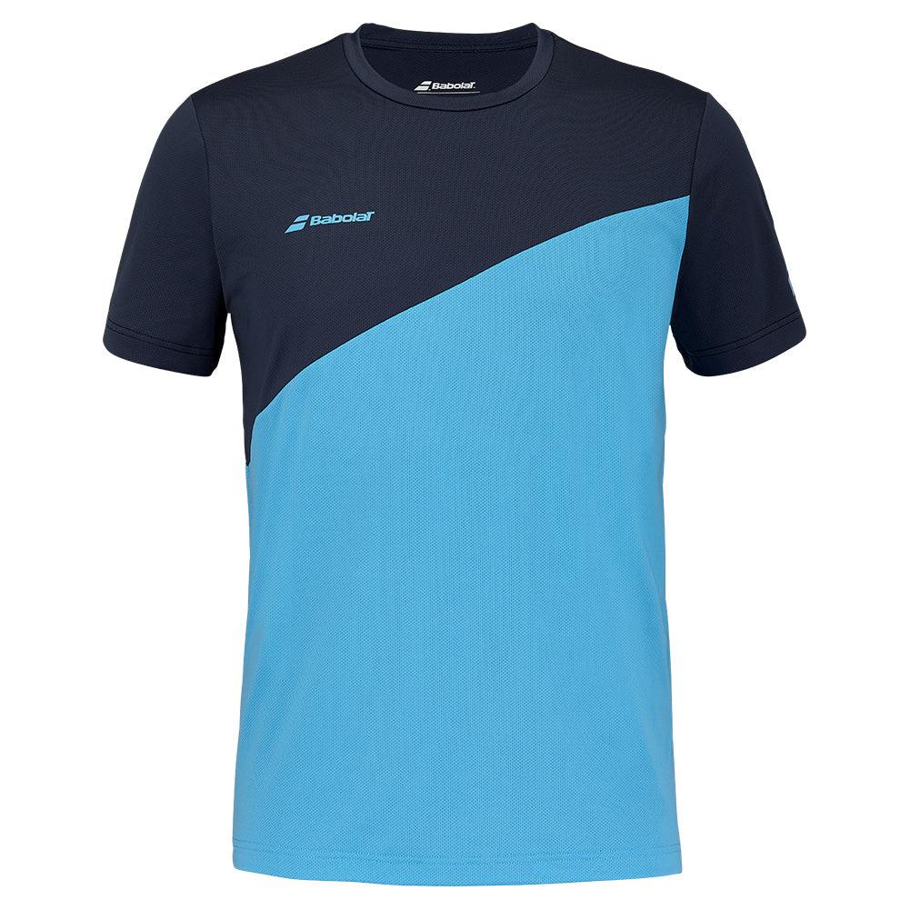 Men's Drive Crew Neck Tennis Top Blue - Bell Racket Store