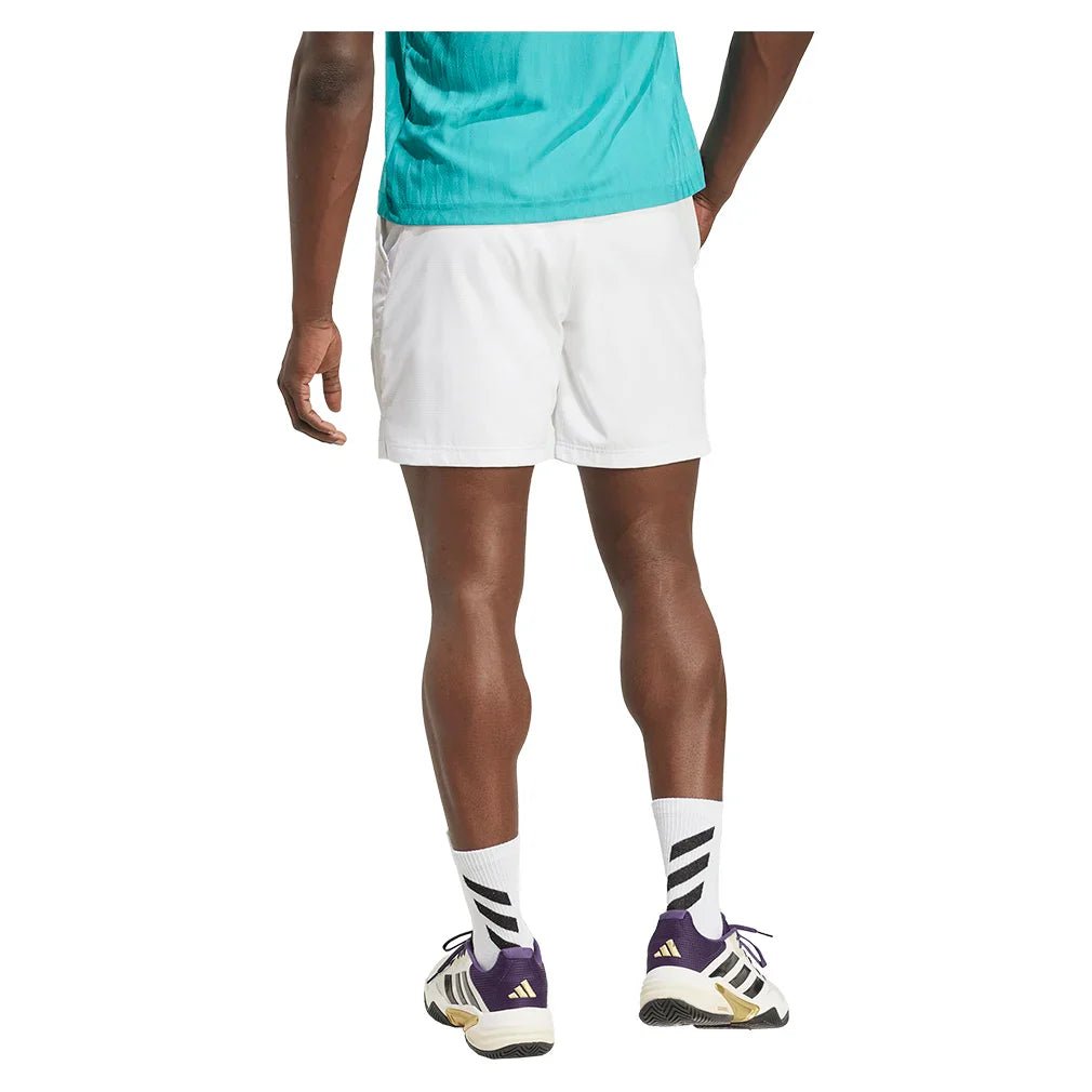 Men's Ergo 9 Inch Tennis Shorts White - Bell Racket Store