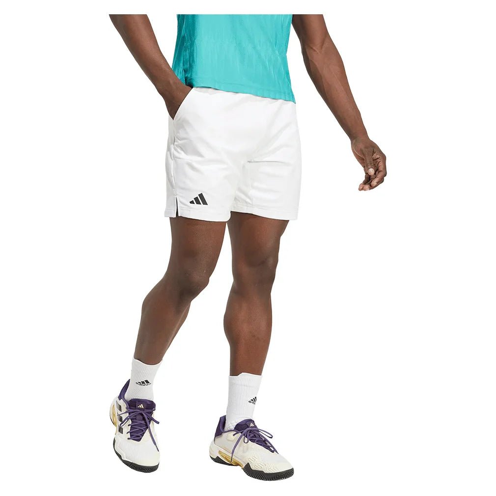 Men's Ergo 9 Inch Tennis Shorts White - Bell Racket Store